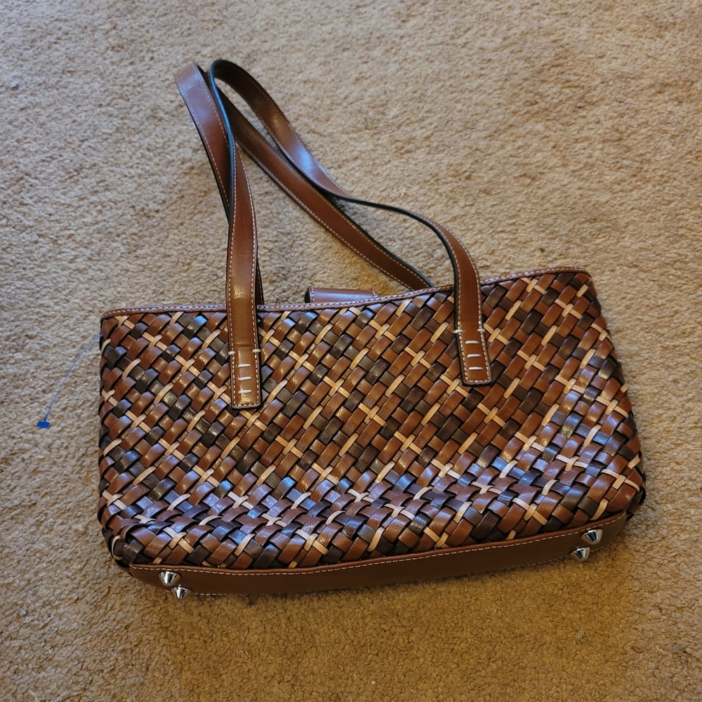Nine West woven leather purse